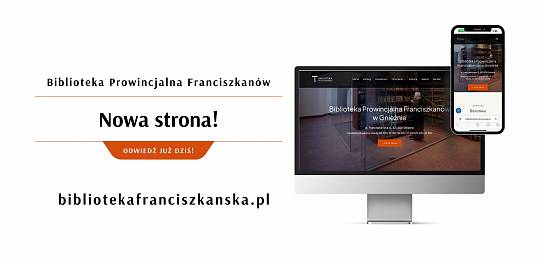 Nowa strona Biblioteki Prowincjalnej Franciszkanów