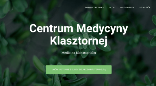 Centrum Medycyny Klasztornej – strona www