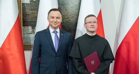 O. Marcin Tkaczyk otrzymał z rąk Prezydenta RP nominację profesorską