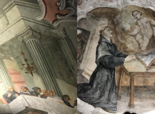 Grafika: Prace konserwatorskie malowideł św. Antoniego