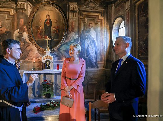 Grafika #4: Wizyta Prezydenta RP w Rzymie u Franciszkanów na &#8222;Vignii
