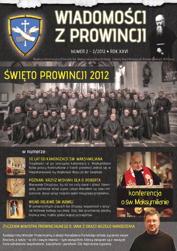 Okładka: Wiadomości z Prowincji nr 3-4 2012
